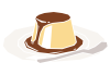 デザートプリンのシンプルアイコン2