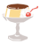 デザートプリンのシンプルアイコン3