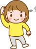 踊るかわいい子ども