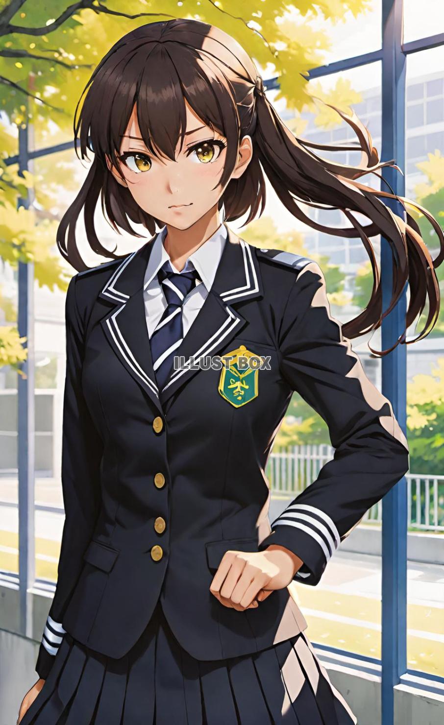 女子高生　イラスト