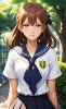 女子高生　イラスト