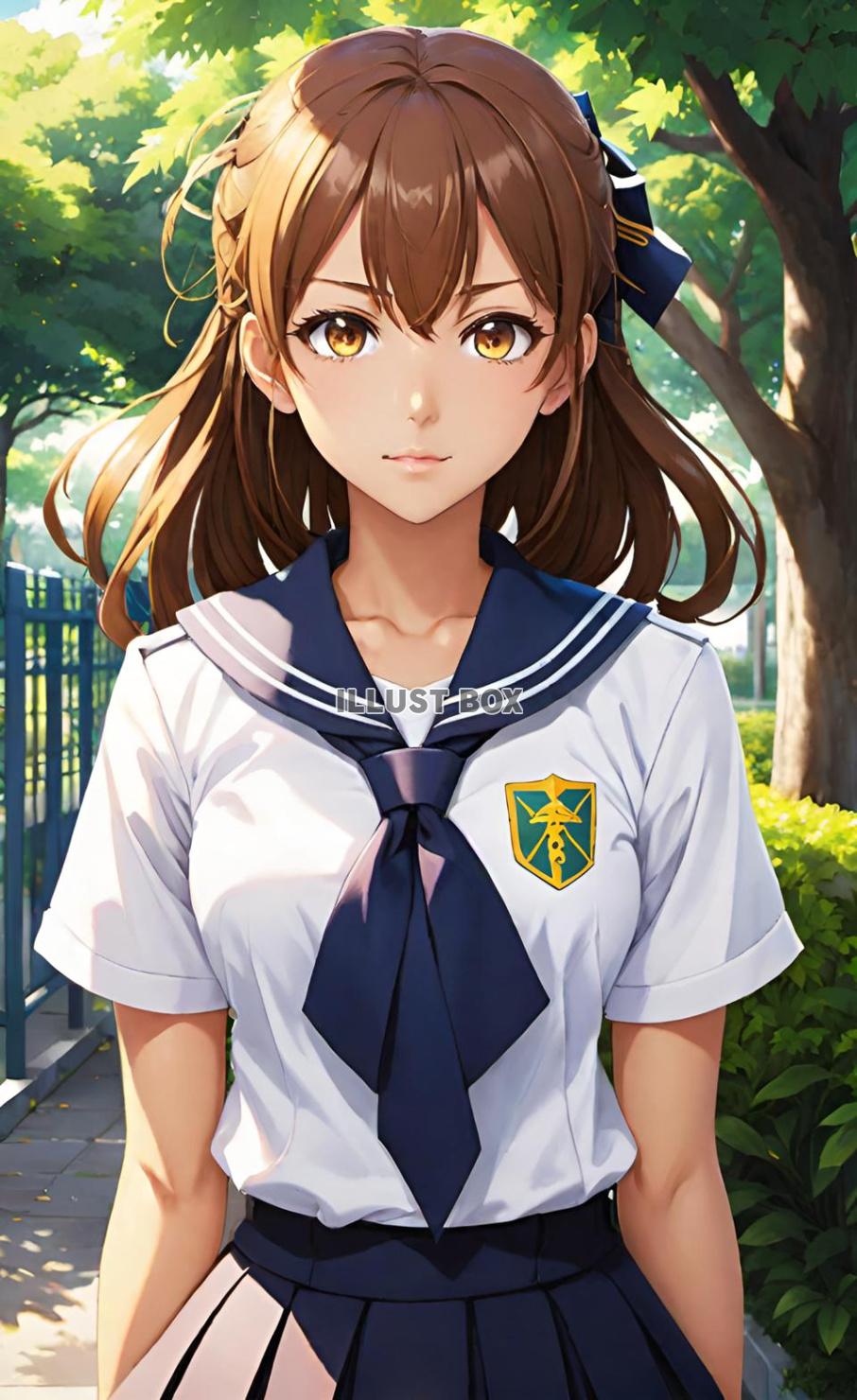 女子高生　イラスト