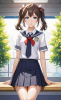 女子高生　イラスト