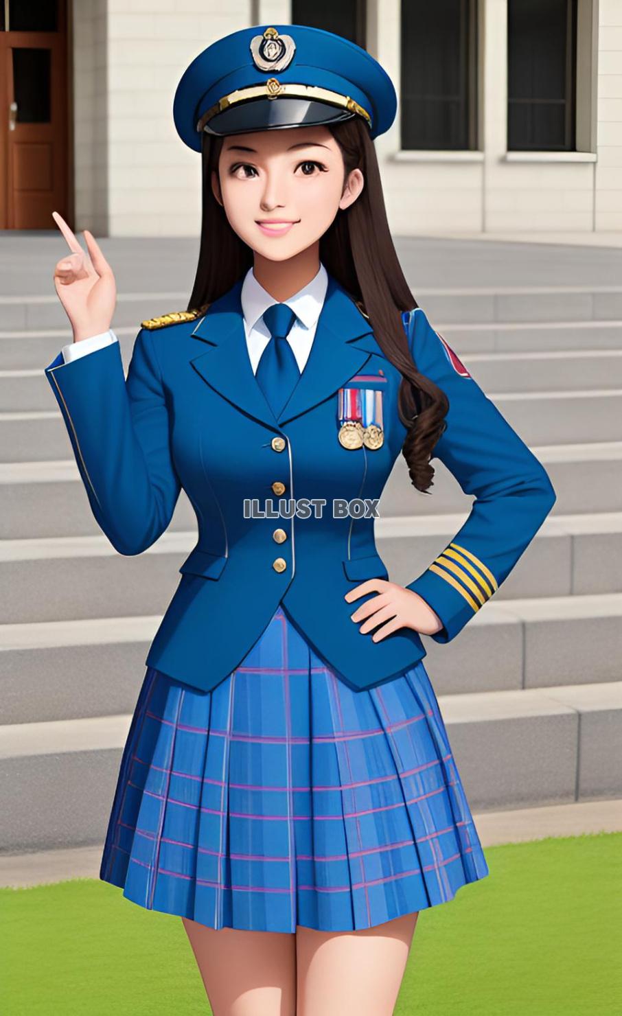 女子高生　イラスト