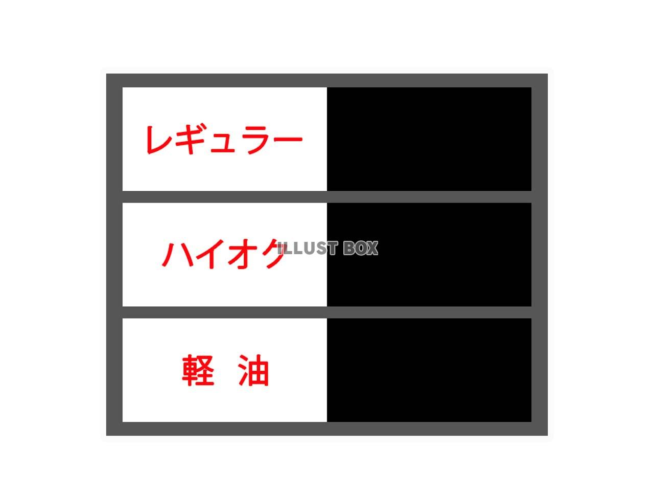 ガソリン価格看板フレーム（jpeg)