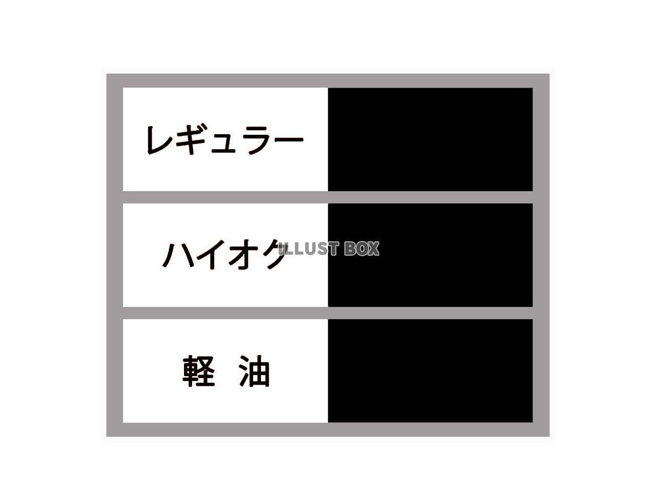 ガソリン価格看板フレーム（jpeg)