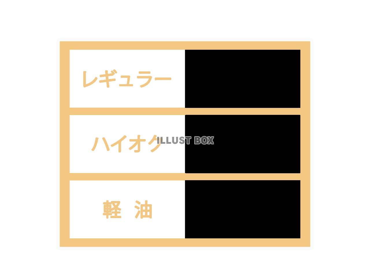 ガソリン価格看板フレーム（jpeg)