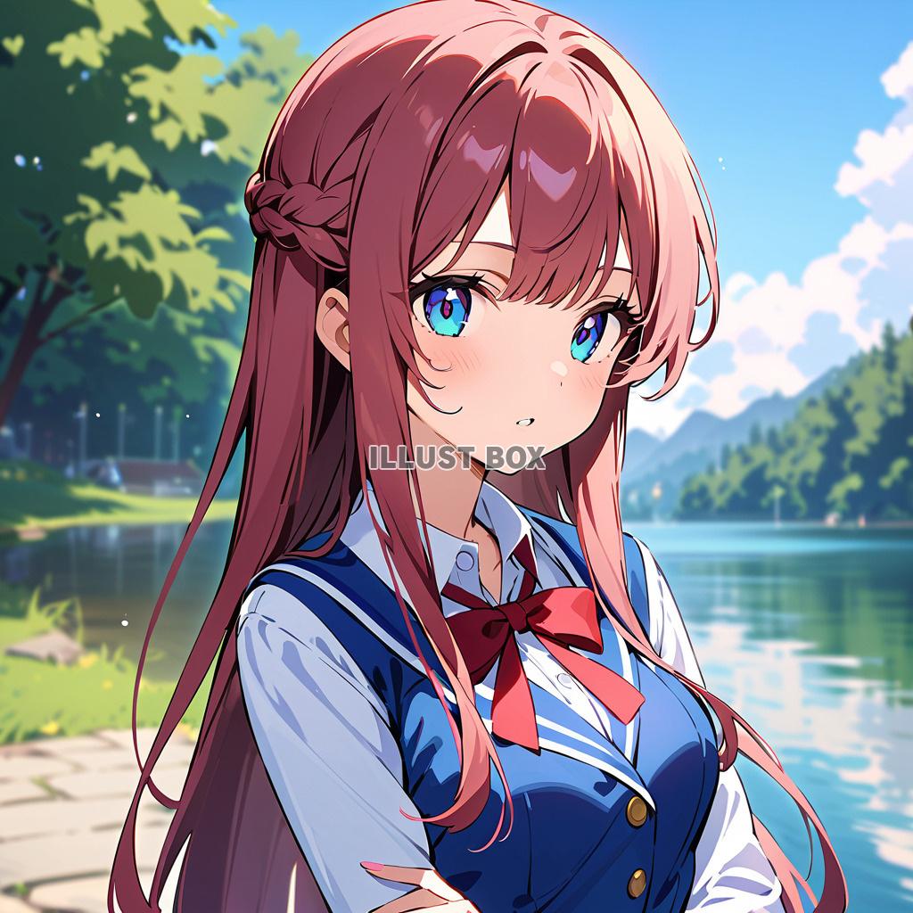 女子高生　イラスト