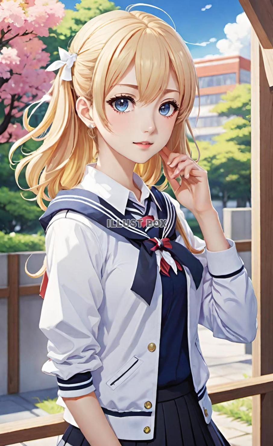 女子高生　イラスト