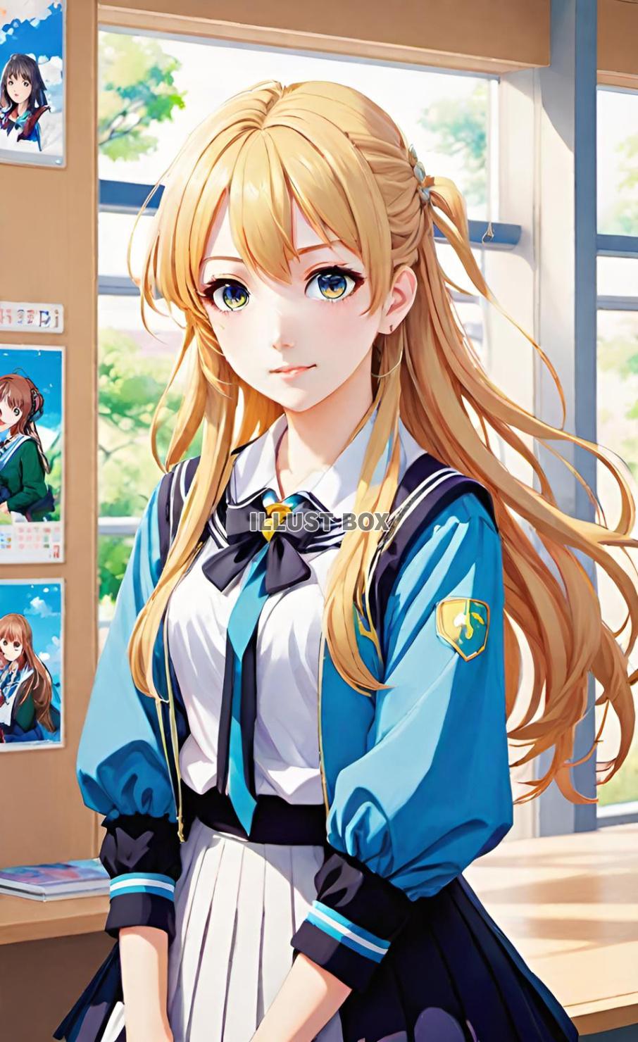 女子高生　イラスト