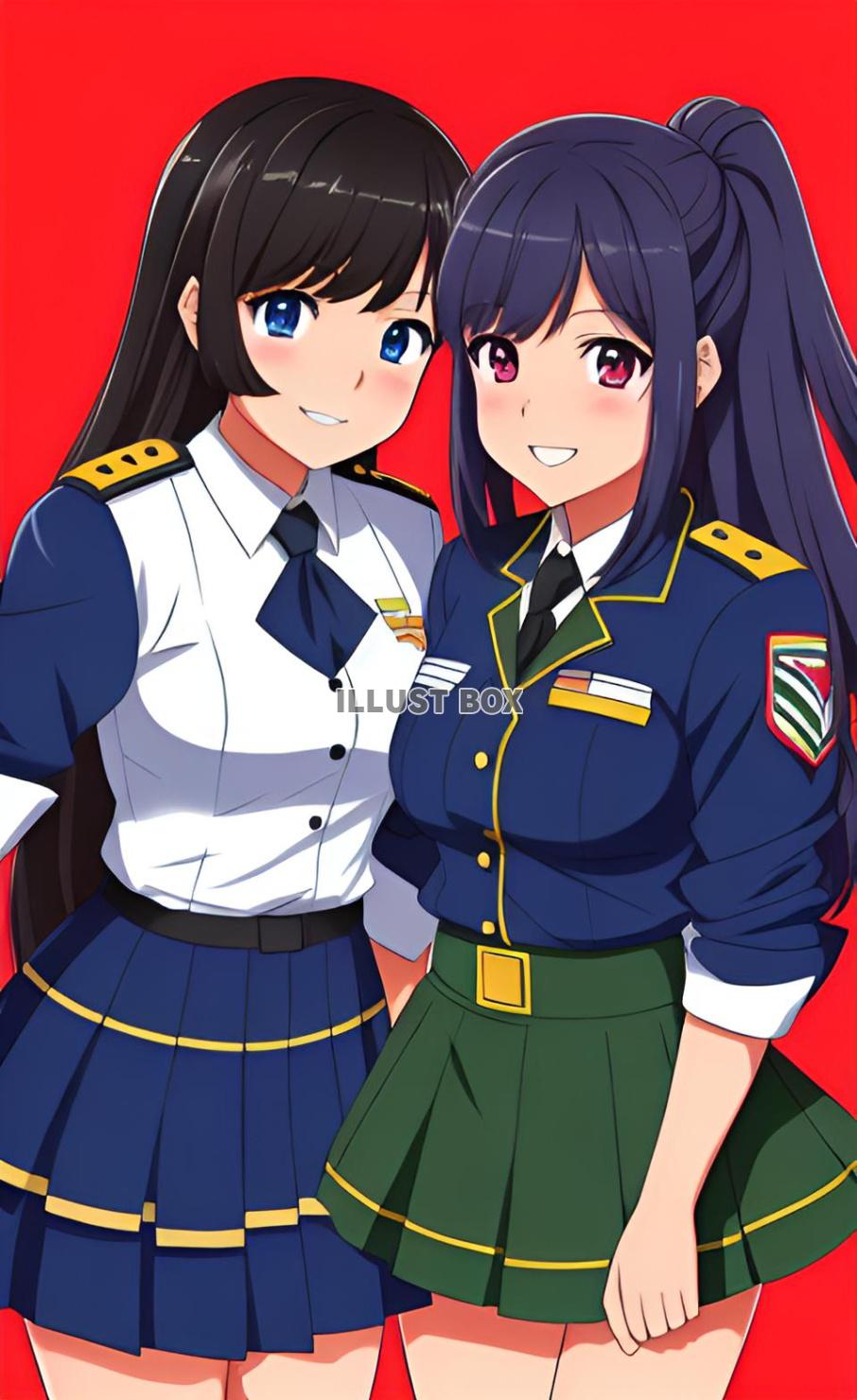 女子高生　イラスト