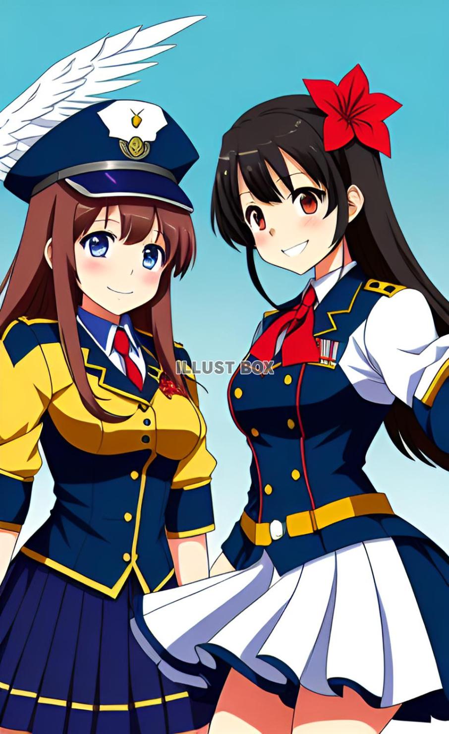 女子高生　イラスト