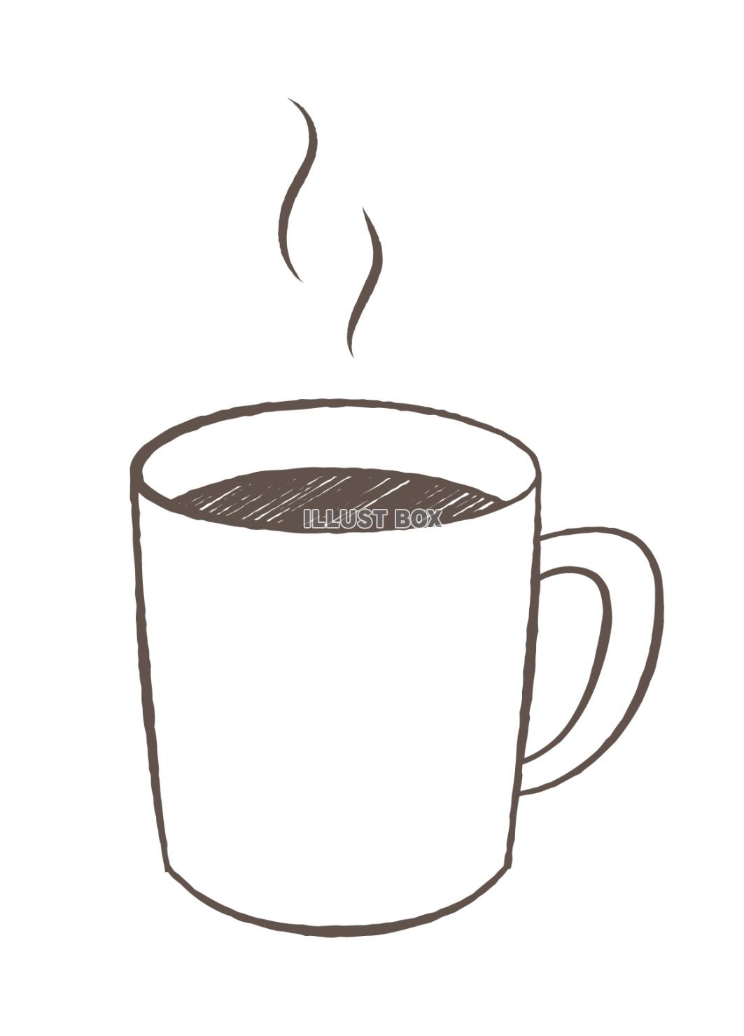 シンプルなコーヒーカップのイラスト