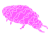 紫色の蟻地獄のシルエット