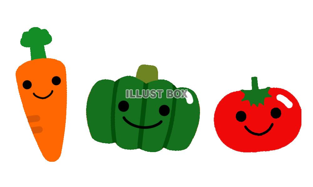 かわいい野菜たち　透過png
