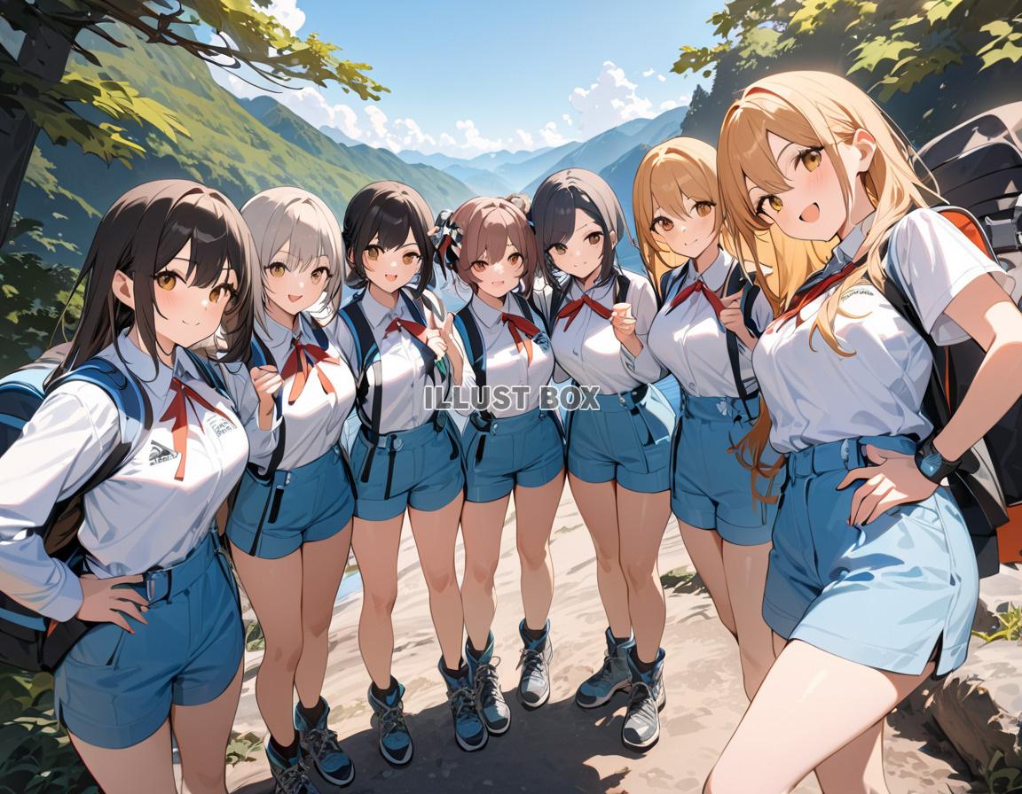 女子高生　イラスト