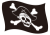 はためく海賊旗　（透過PNG）EPSはCS2版