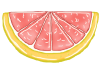 ピンクグレープフルーツ(くし切り)png