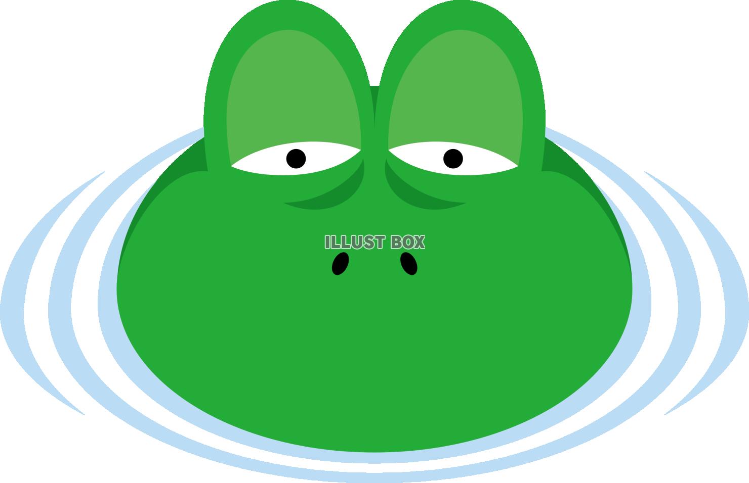 とぼけたカエルのキャラクター