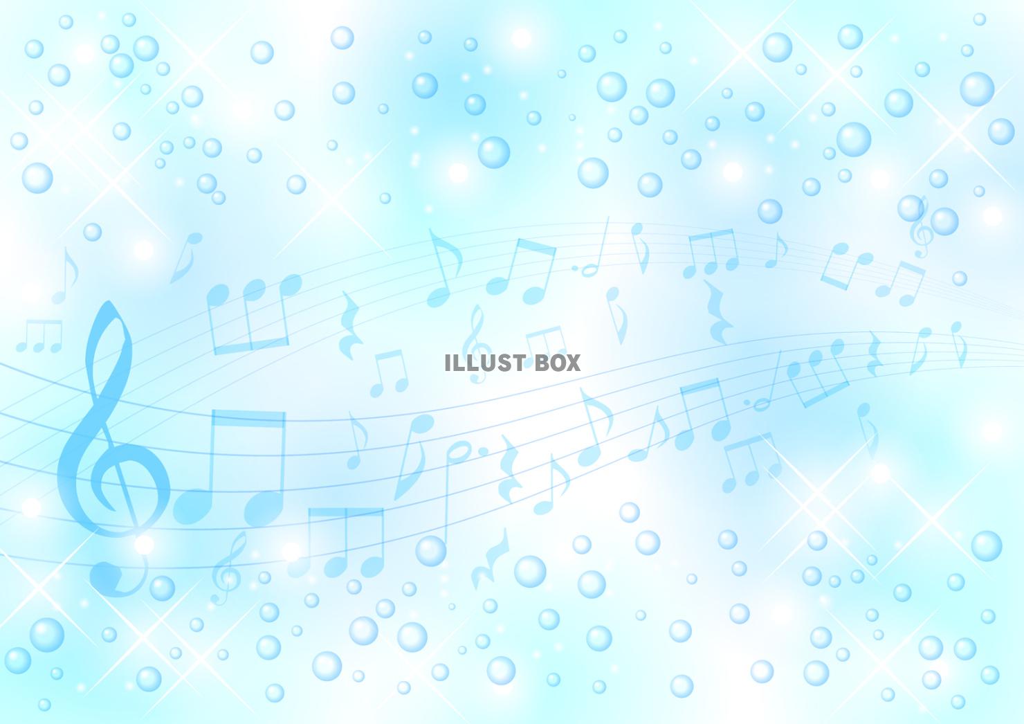 水中音楽背景ヨコ