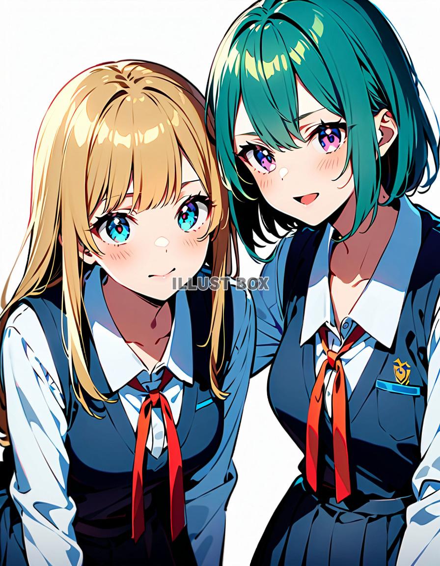 女子高生　イラスト