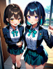 女子高生　イラスト