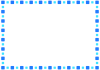 【四角いタイルのフレーム】１　青系　透過png
