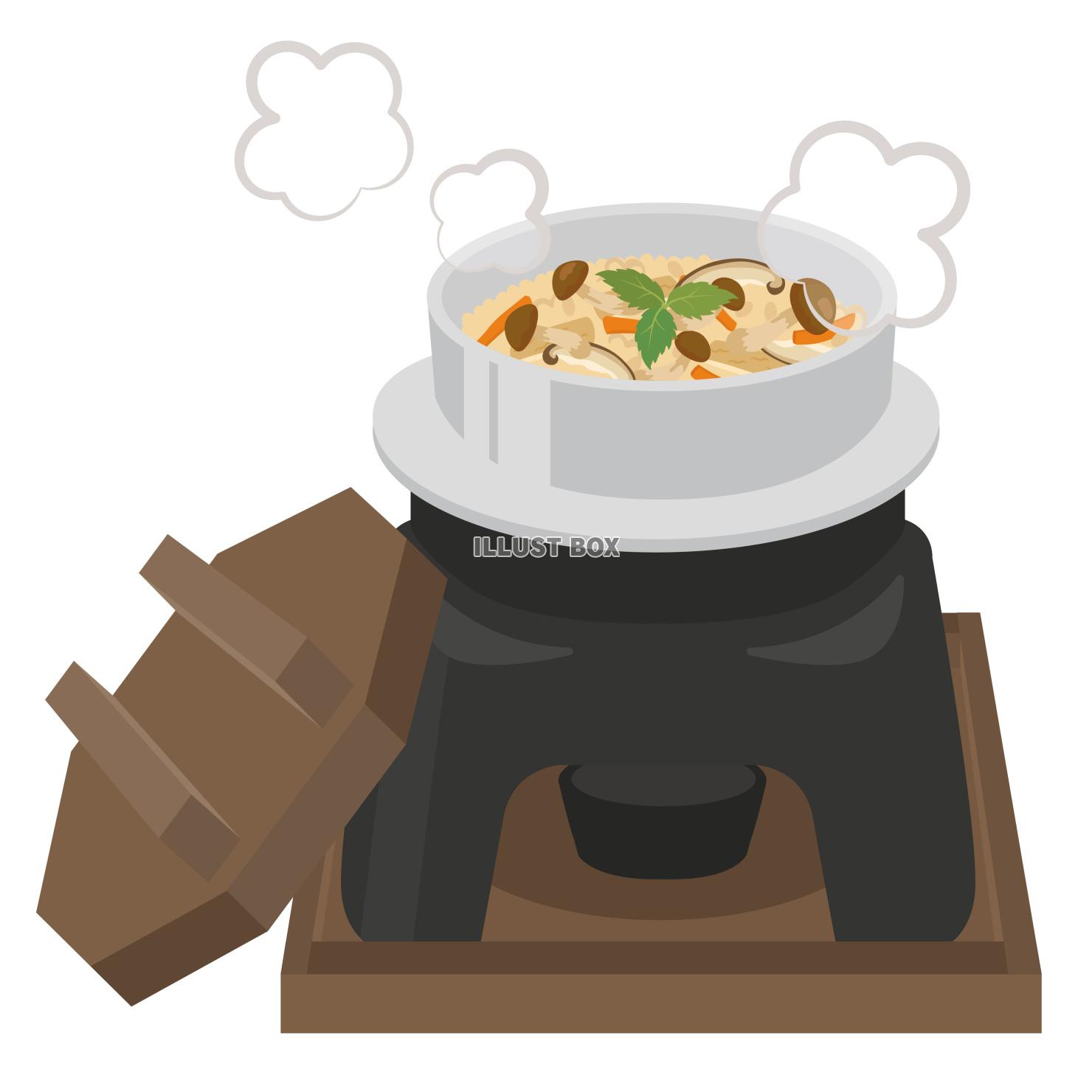 食事★和食★釜めし★炊き込みご飯★きのこ釜めし