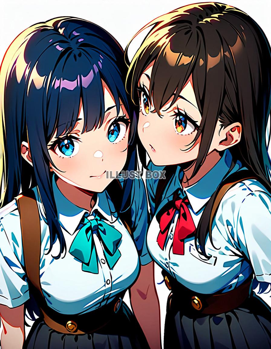 女子高生　イラスト