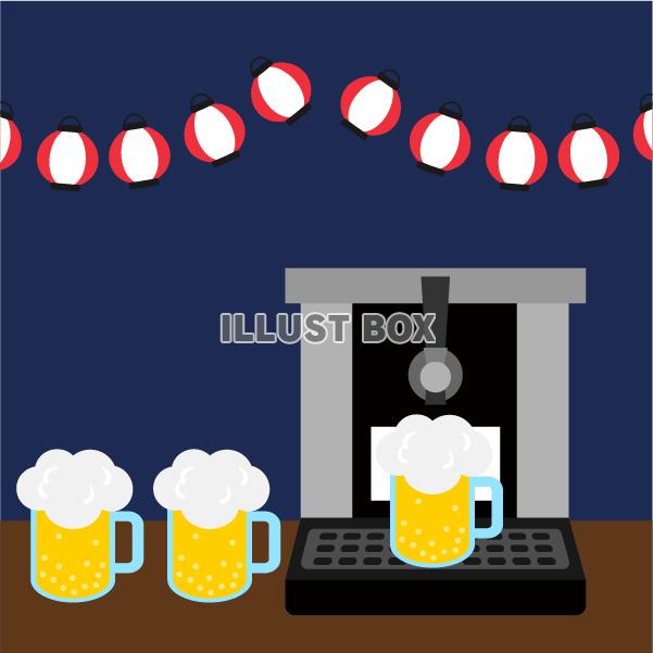 夏のビールサーバー