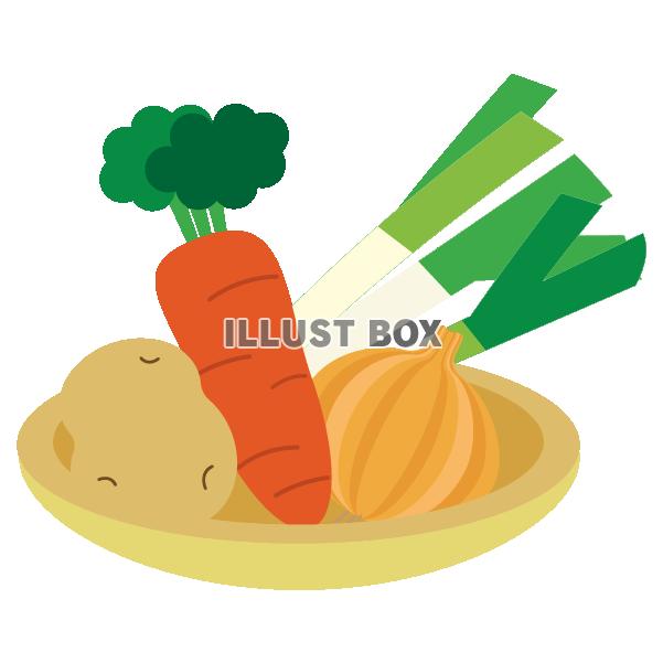 野菜盛り合わせ　長ネギ、玉ねぎ、にんじん、じゃがいも