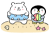 白くまさんの海水浴２