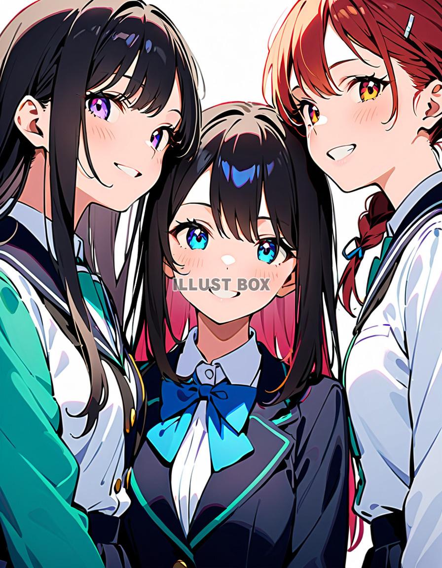 女子高生　イラスト