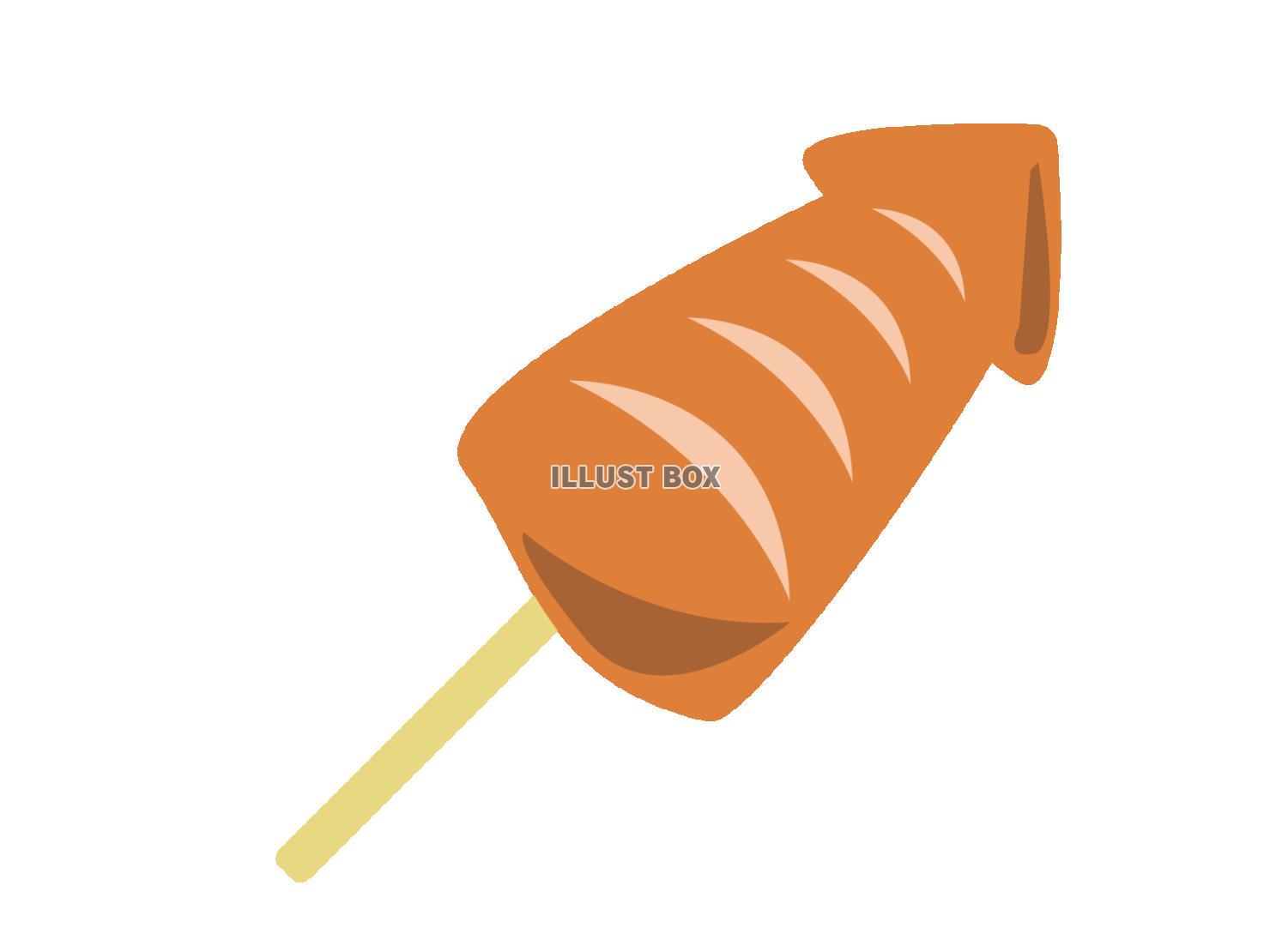イカ焼きのイラスト