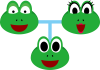  ことわざのイラスト化　蛙の子は蛙