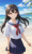 女子高生　イラスト　夏休みに海水浴