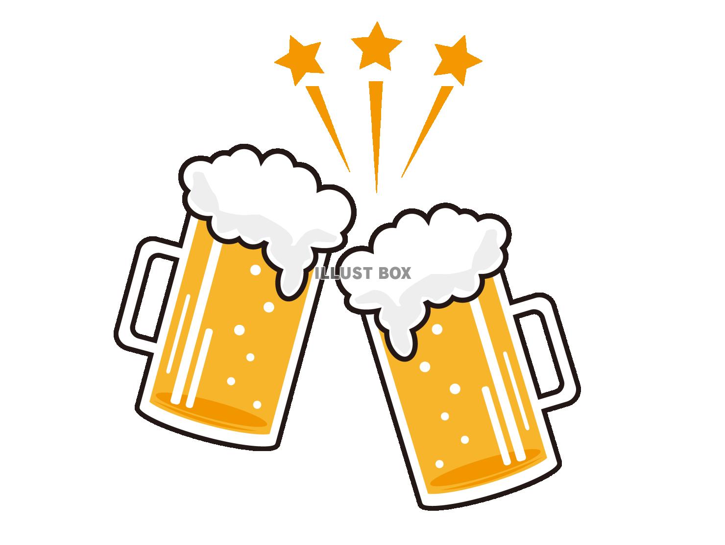 生ビールのイラスト