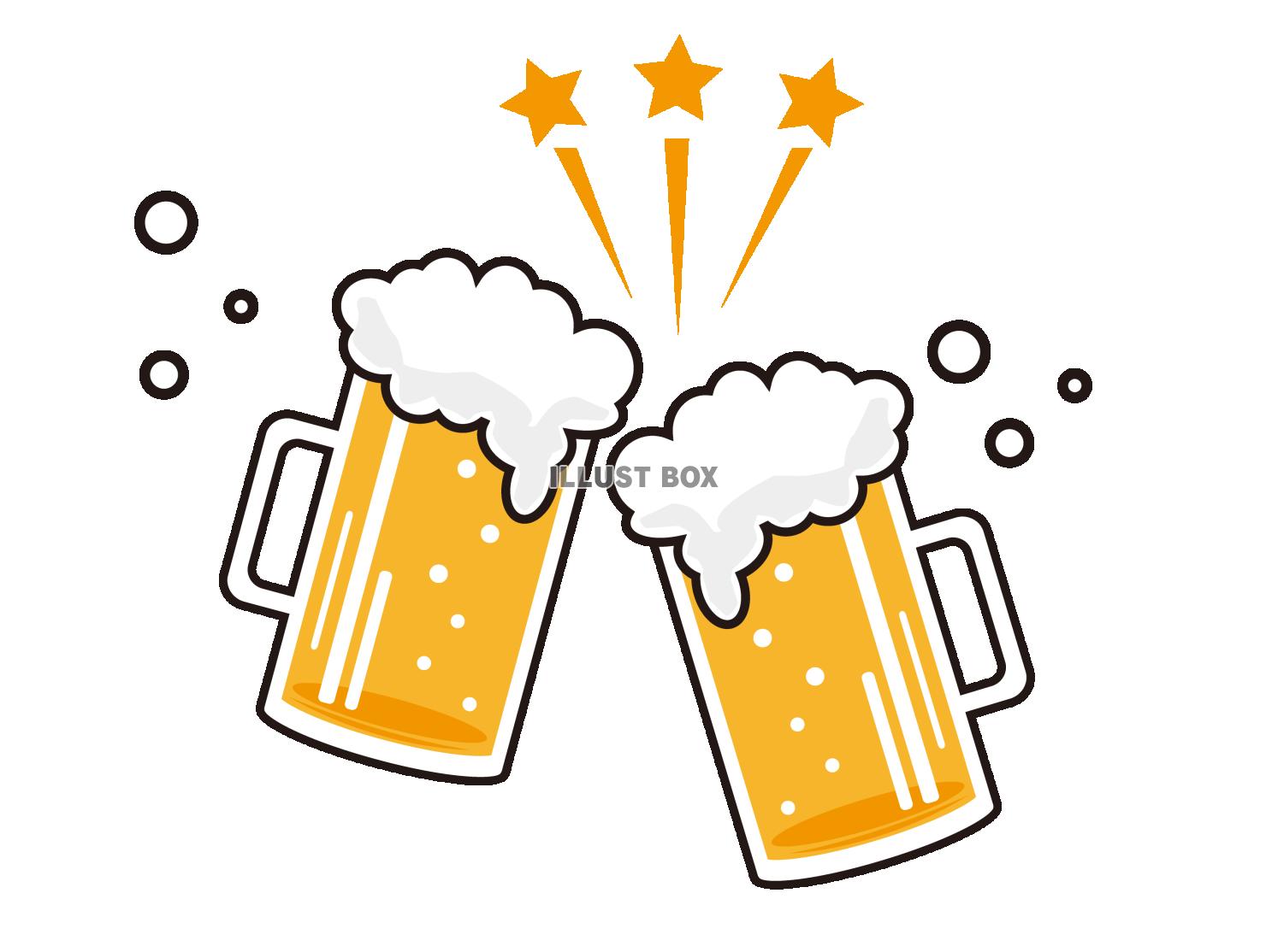 生ビールのイラスト