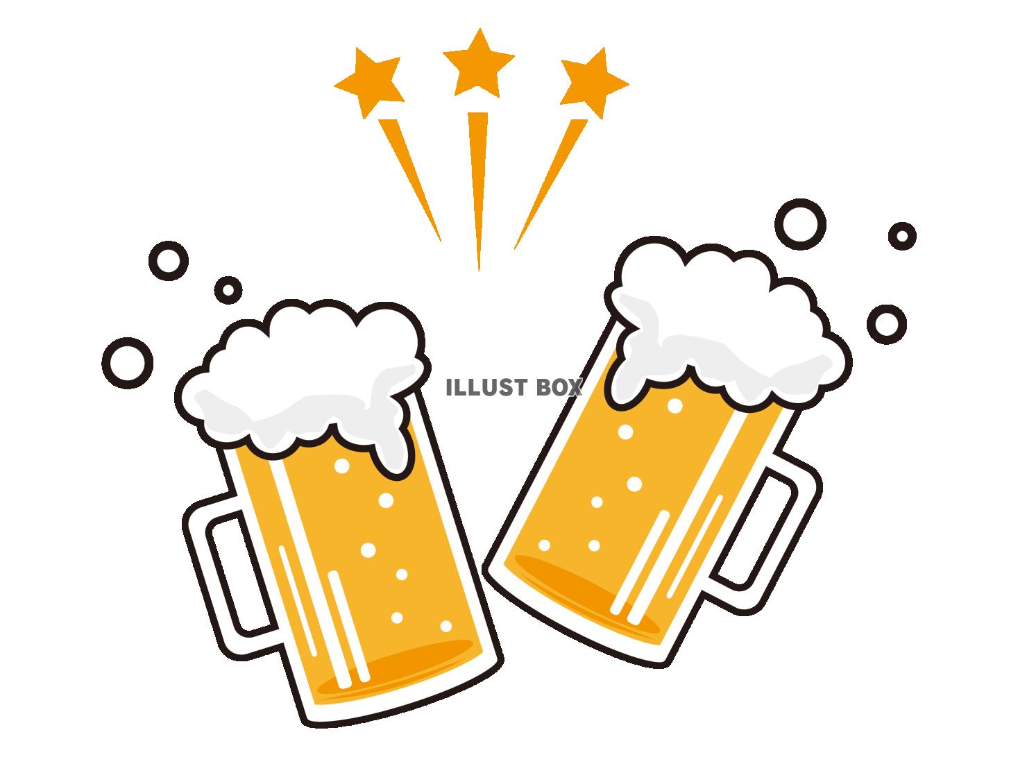 生ビールのイラスト