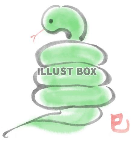 筆絵の巳年３