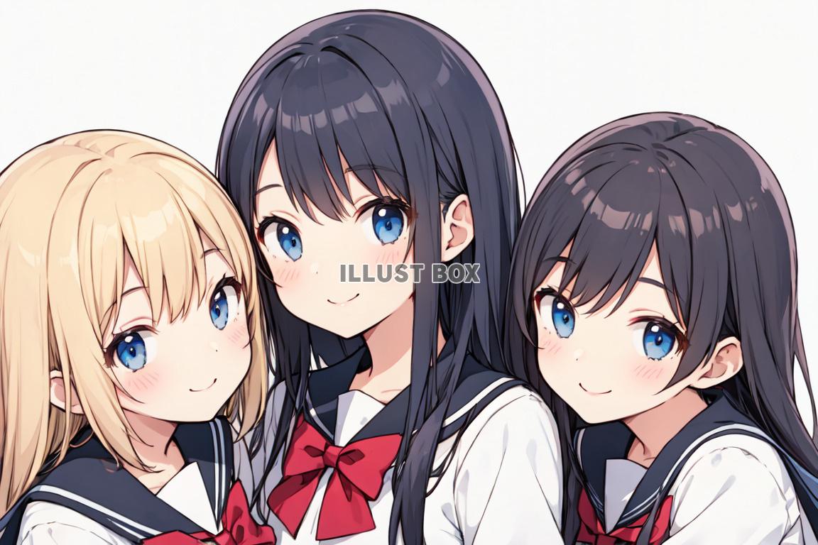 女子高生　イラスト