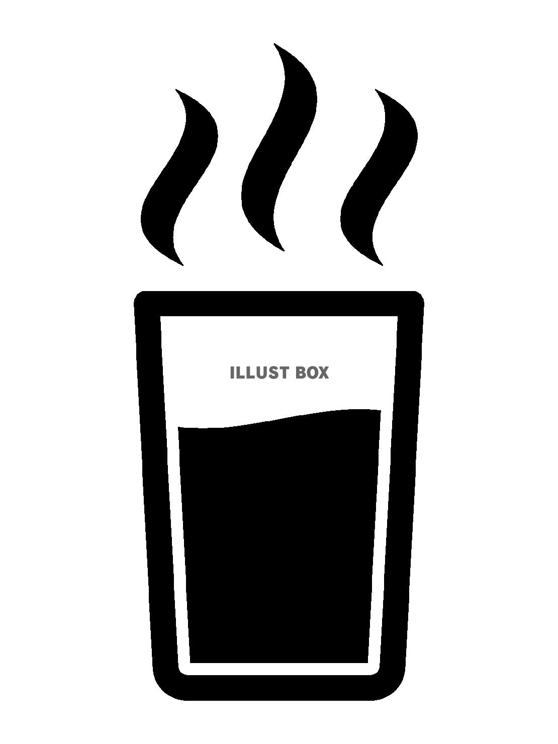 温かいコップの飲み物のアイコン