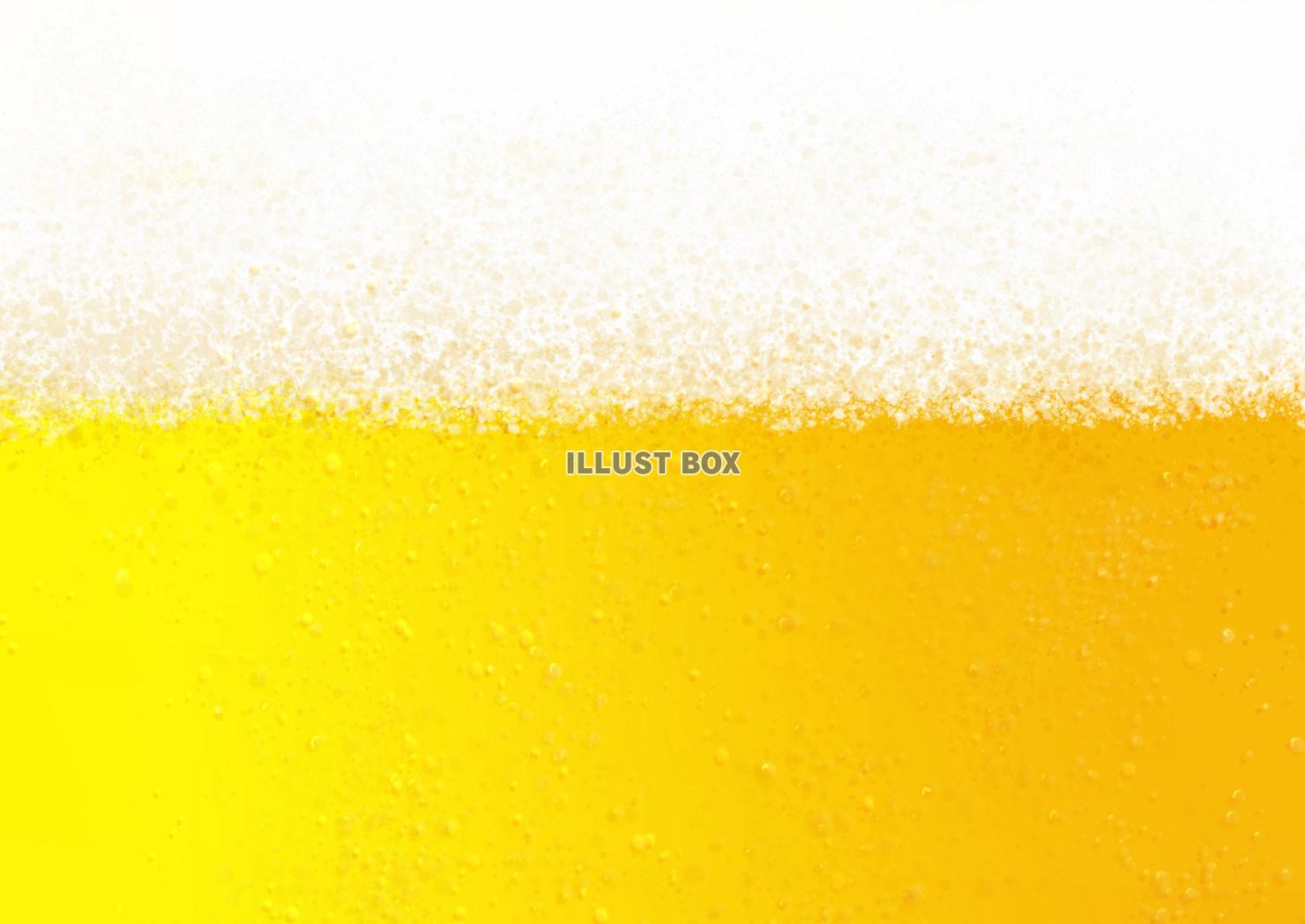 ビールのクローズアップ背景 普通の生ビール