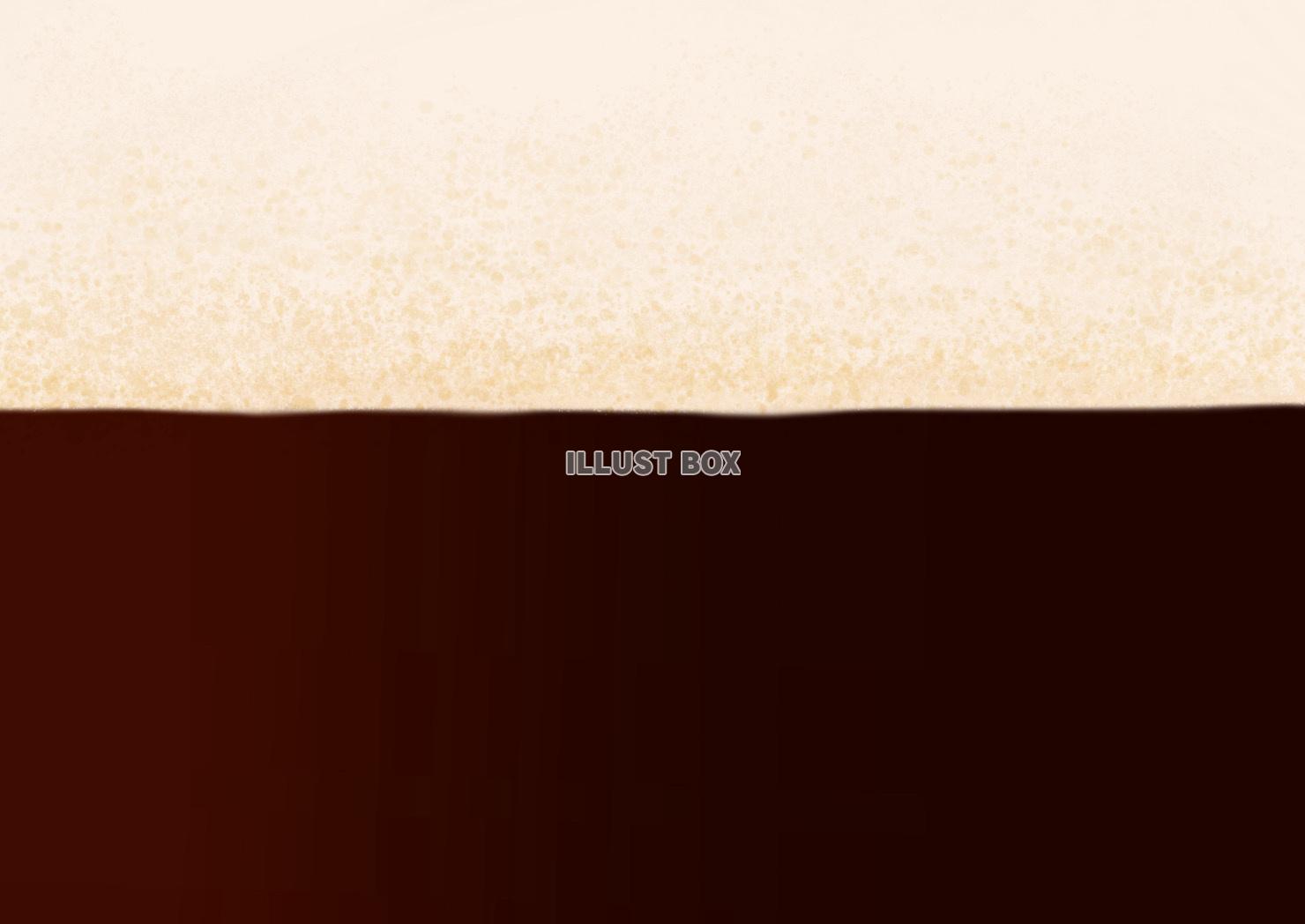 ビールのクローズアップ背景　黒ビール