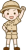 ガッツポーズをする子供探検隊