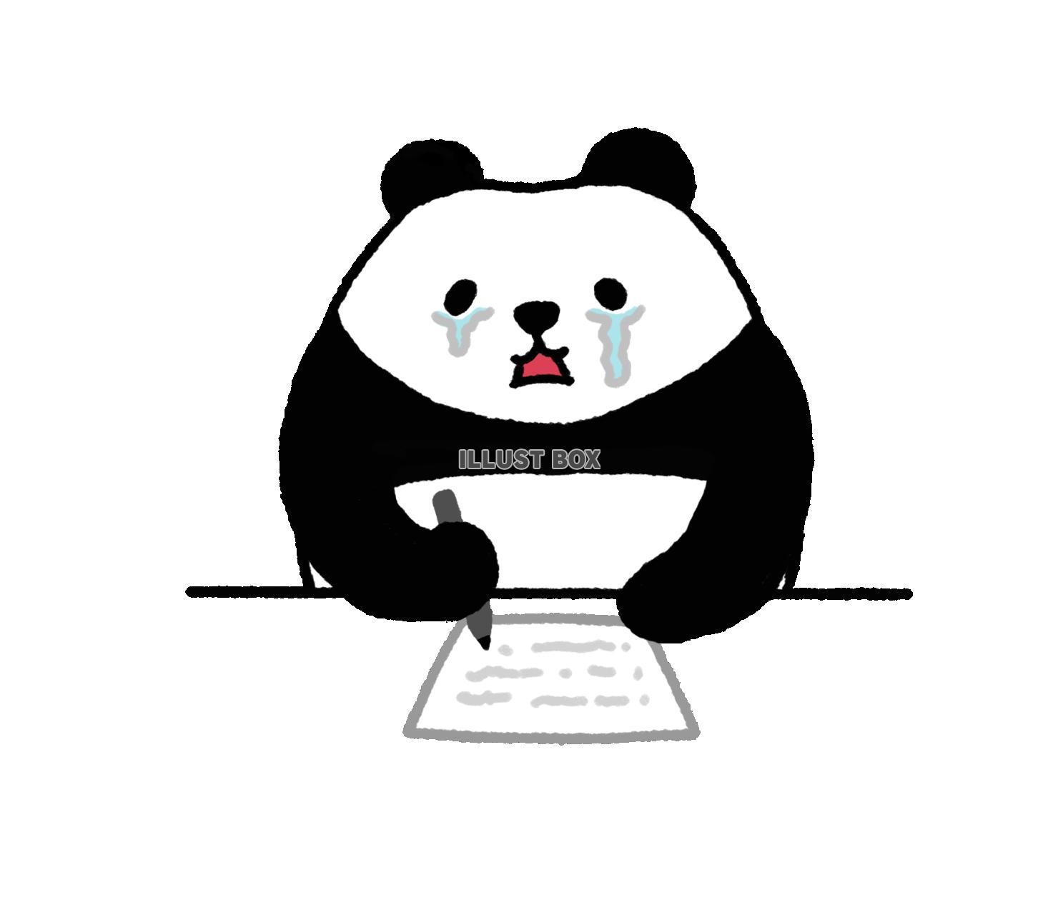 パンダシリーズ　泣いて書き書き