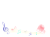 水彩風のカラフルな音符のライン02