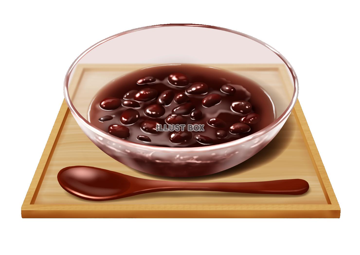 冷やしぜんざい 甘味処スタイル
