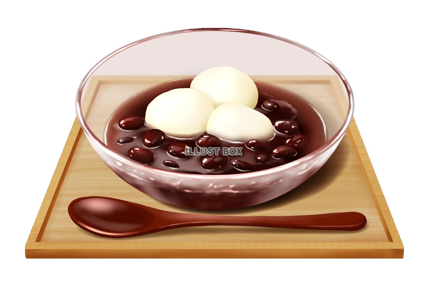 冷やし白玉ぜんざい 甘味処スタイル