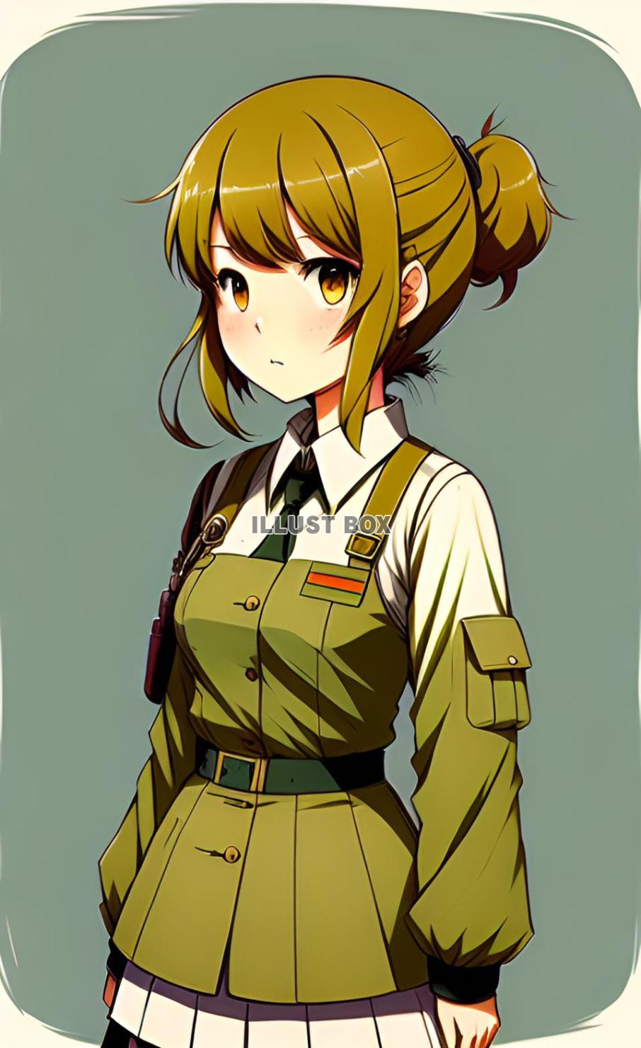 女子高生　イラスト